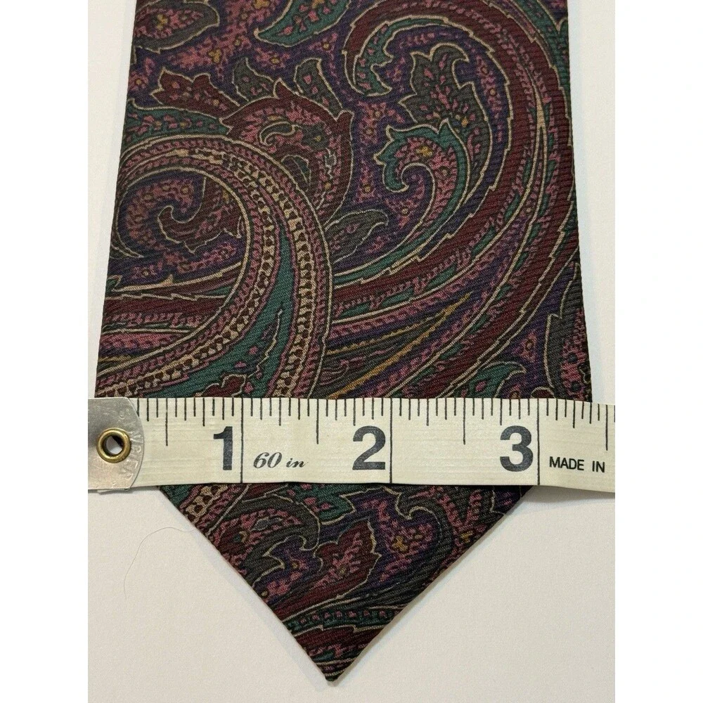 Vintage Redwood & Ross Robert Talbott Lot of 2 Silk Paisley Ties Italy USA